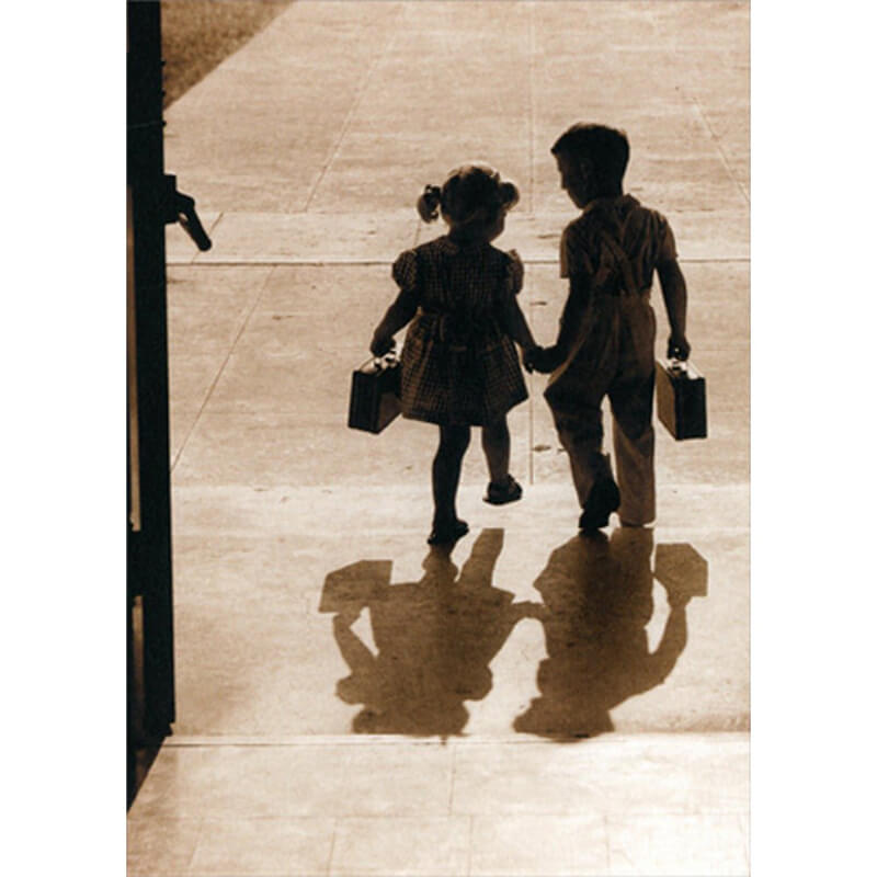 Avanti America Anniversary Card - Kids Hold Hands