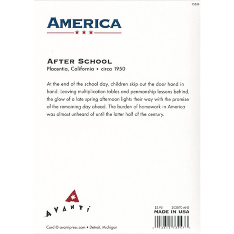 Avanti America Anniversary Card - Kids Hold Hands