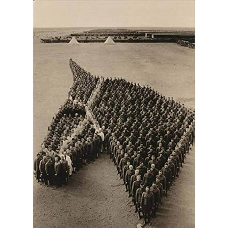 Avanti America Friendship Card - Military Officers Form Horse