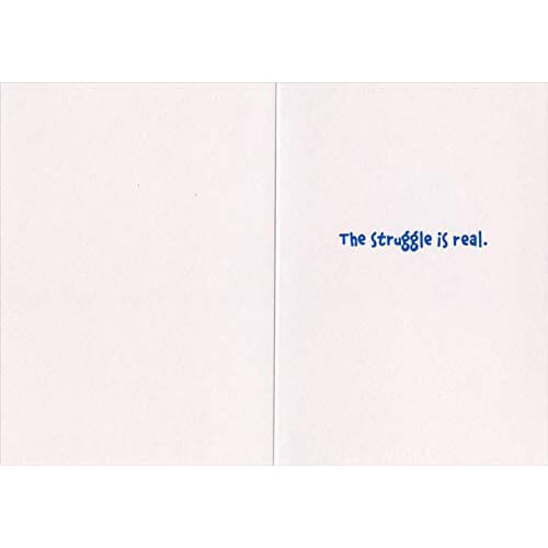 Avanti Just For Fun Card - Cat Button Jeans