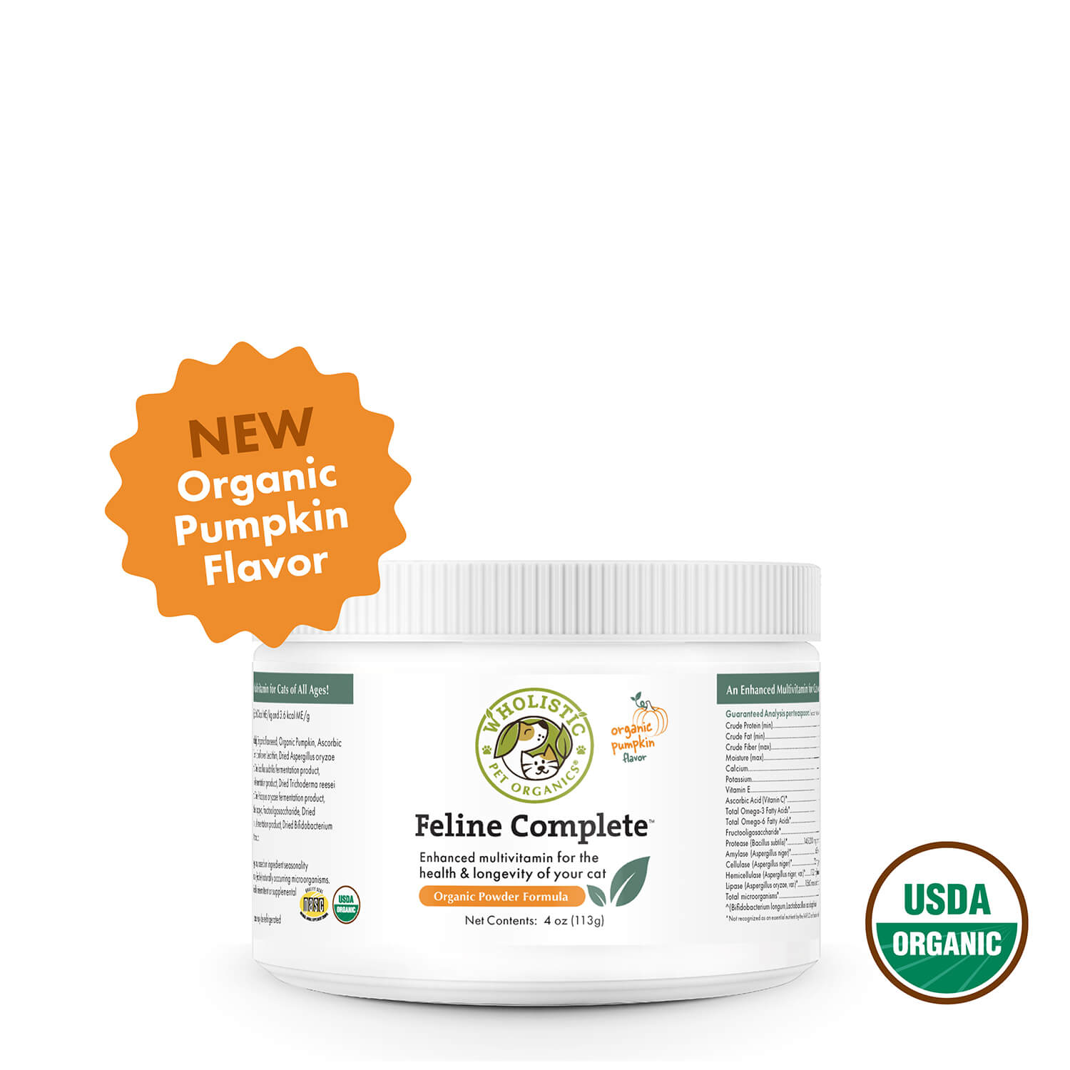 Wholistic Pet Organics Feline Complete Pumpkin