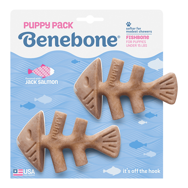 Benebone Fishbone Puppy 2-Pack