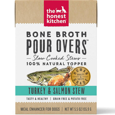 Honest Kitchen Bone Broth Pour Overs Turkey & Salmon Stew Topper