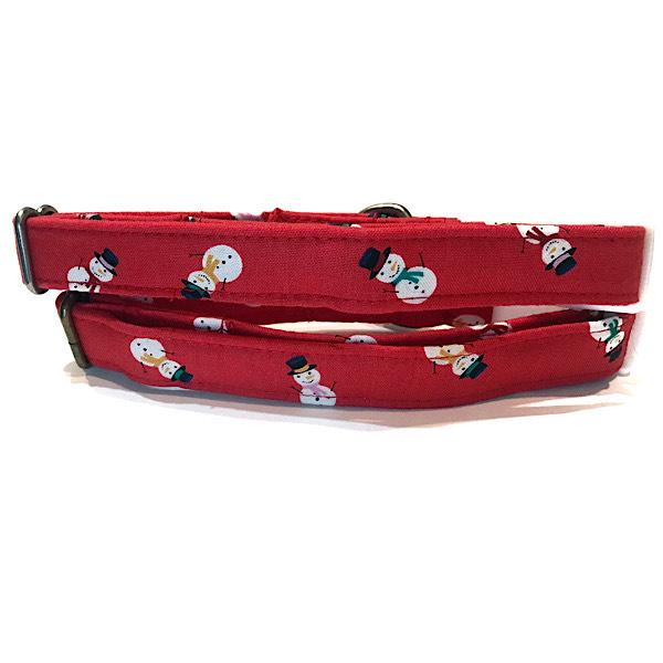 Very Vintage Designs Dog Collar Snowman time